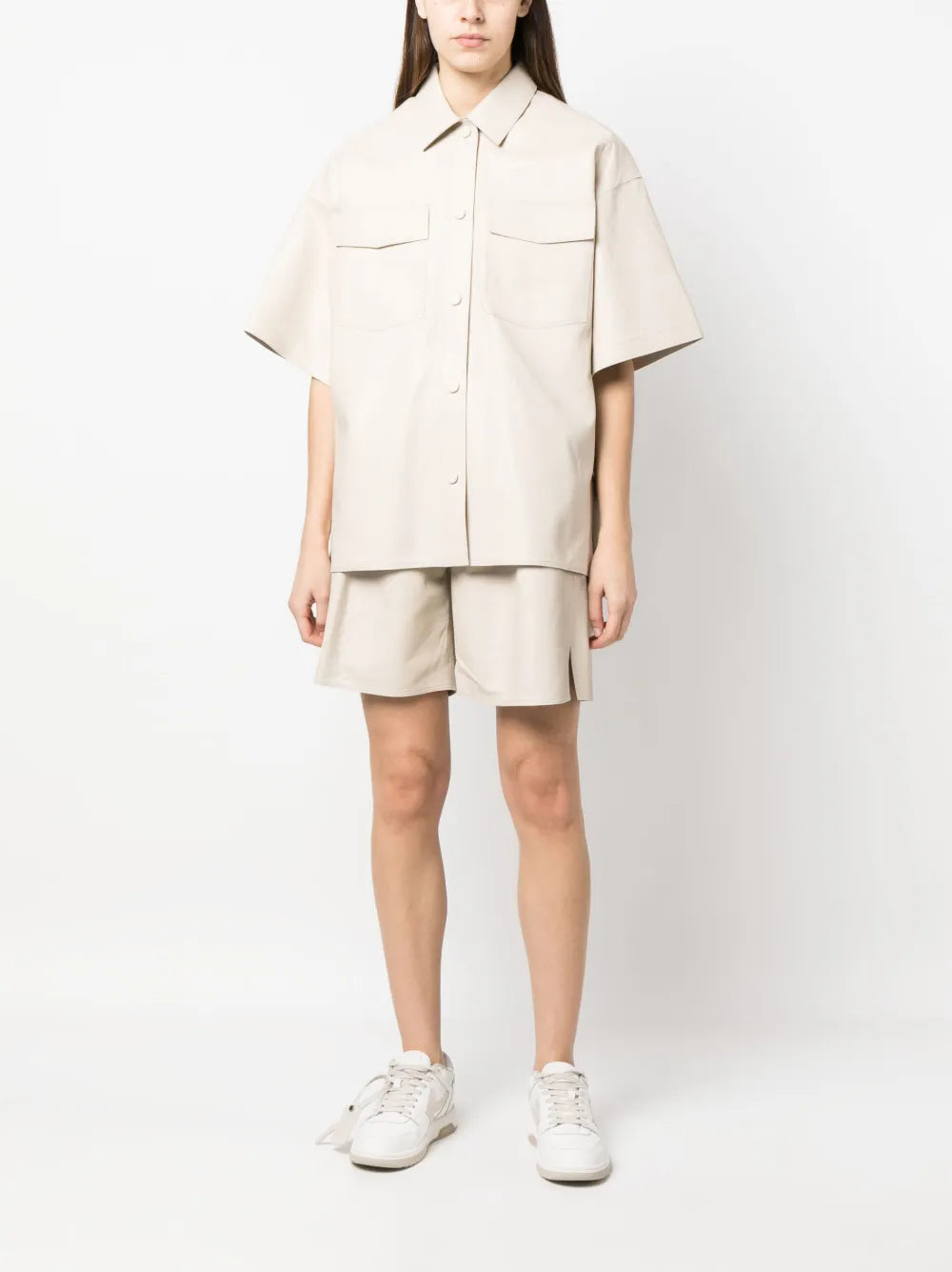 Sheepskin Short-Sleeved Shirt