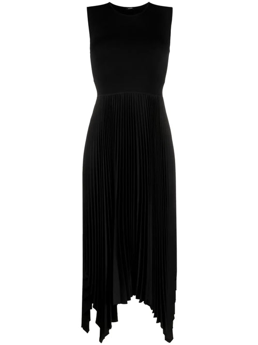 Dera Asymmetric-Hem Midi Dress