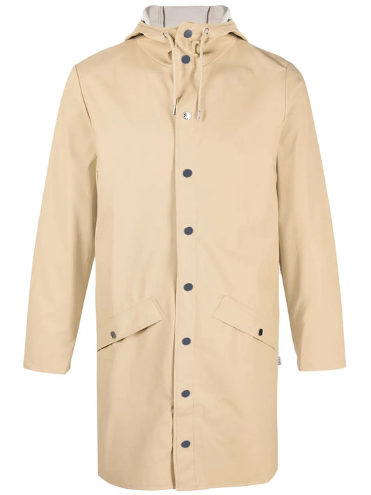 Hooded Long-Sleeve Raincoat
