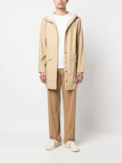 Hooded Long-Sleeve Raincoat