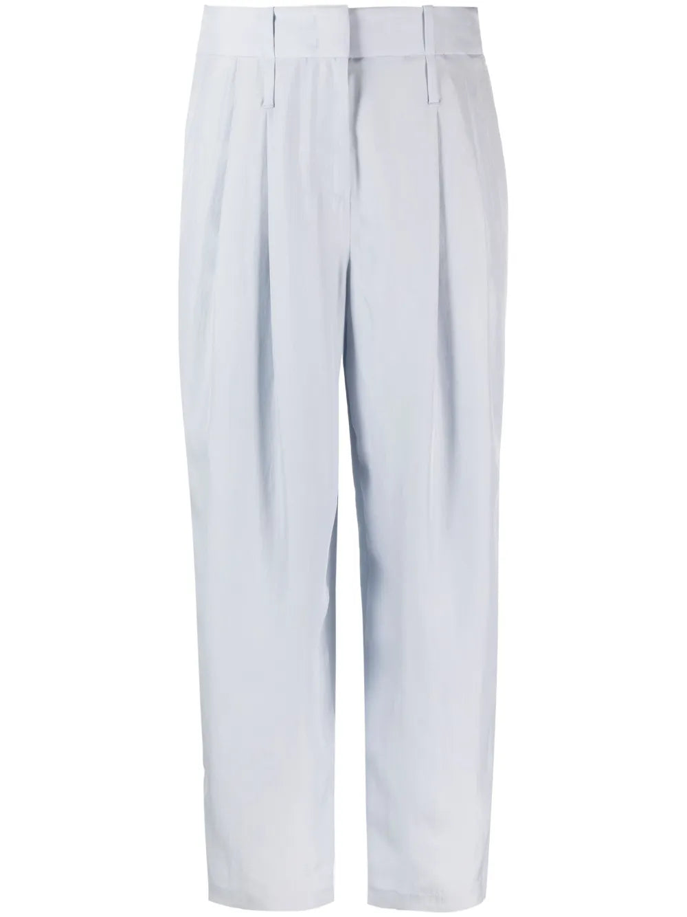 Silk Tapered Trousers