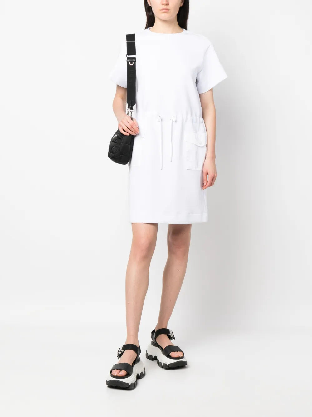 Logo-Patch Short-Sleeve Dress