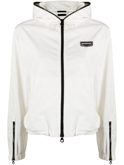 Logo-Patch Hooded Jacket