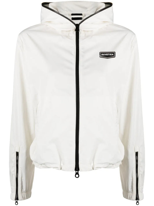 Logo-Patch Hooded Jacket