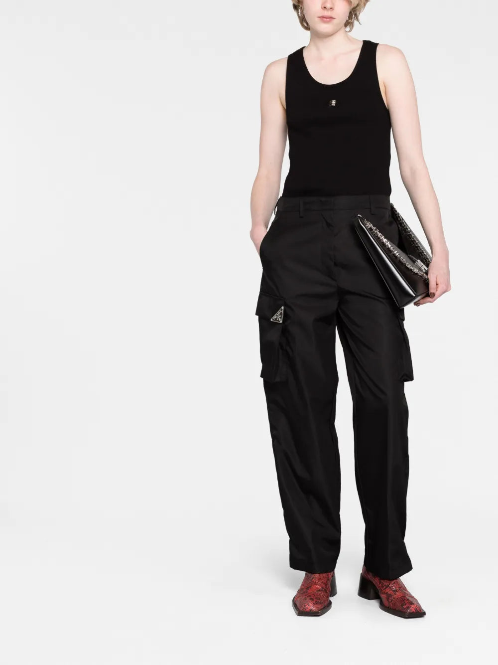 4G-Logo Plaque Sleeveless Top