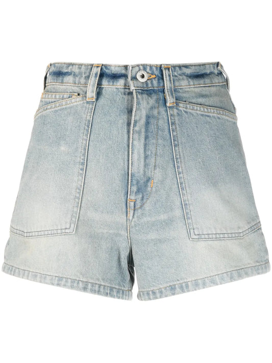 High-Waisted Denim Shorts