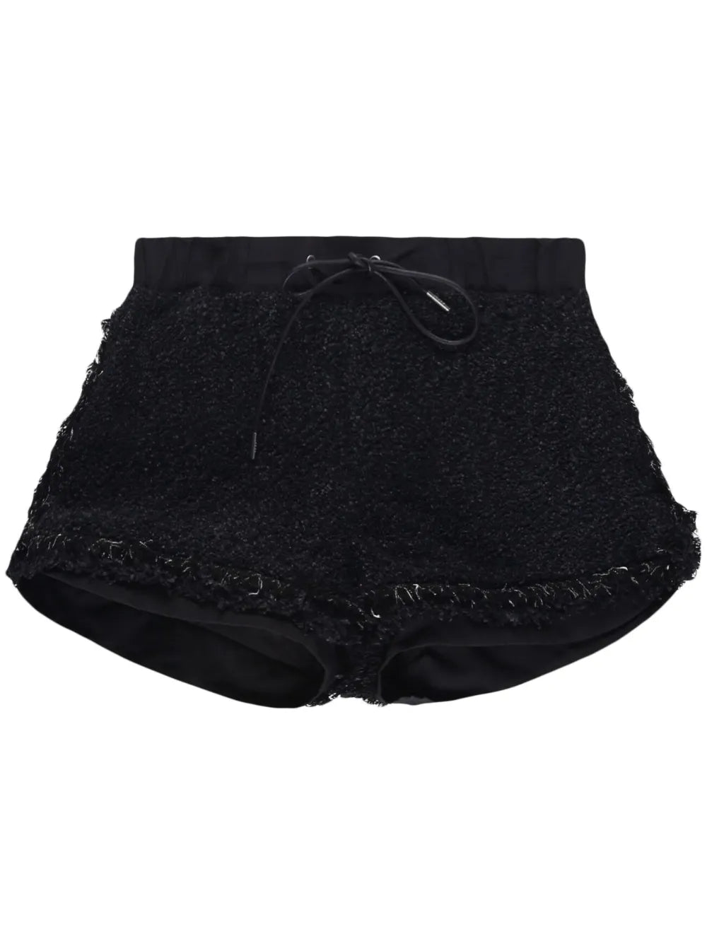 High-Waisted Tweed Shorts