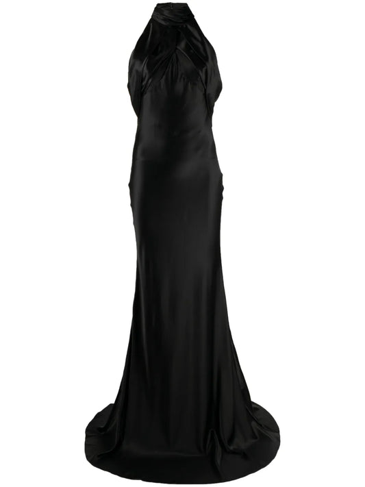 Audrey Halterneck Silk Gown