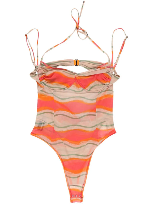 Ilha Graphic-Print Bodysuit