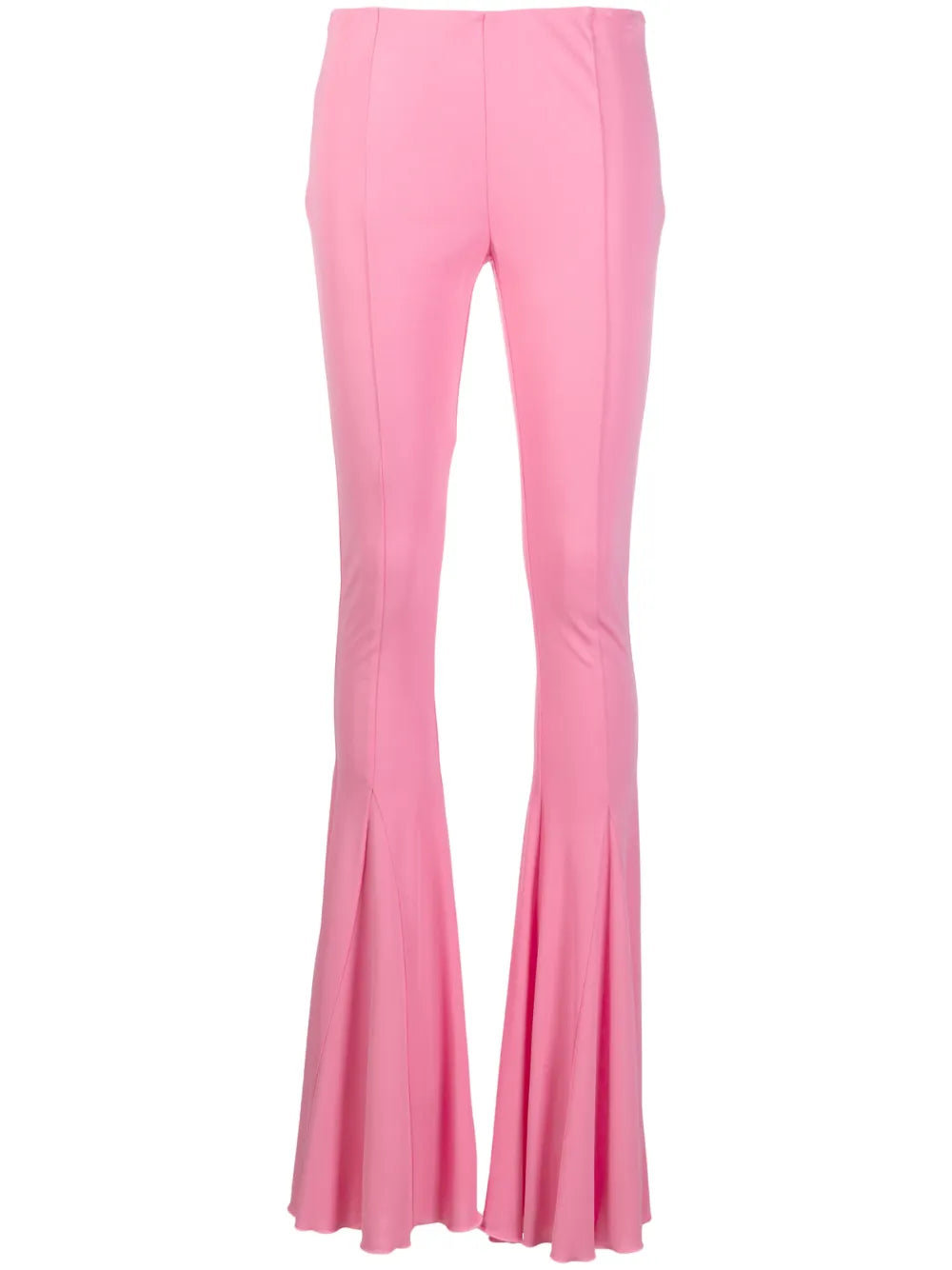 Mid-Rise Flared Trousers