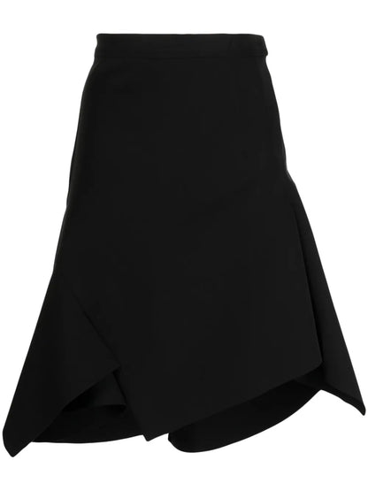 Asymmetric-Design Skirt