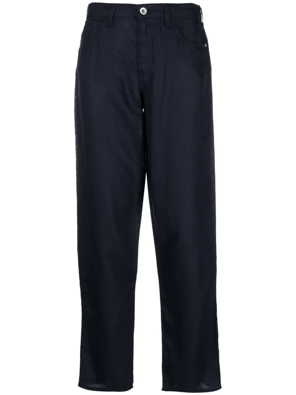 Straight-Leg Linen Trousers