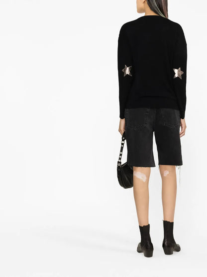Cici Star-Patch Cashmere Jumper