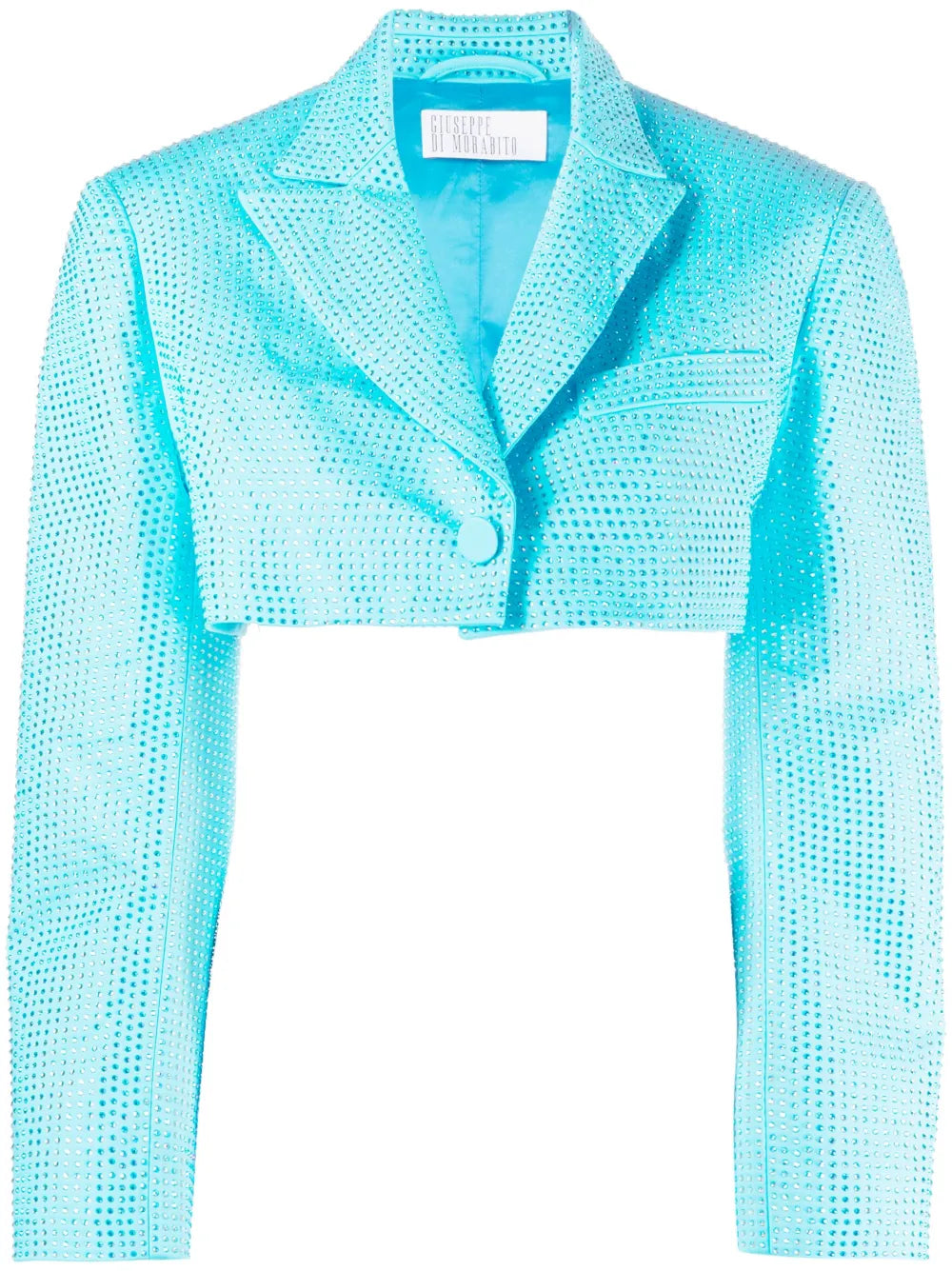 Crystal-Embellished Cropped Jacket