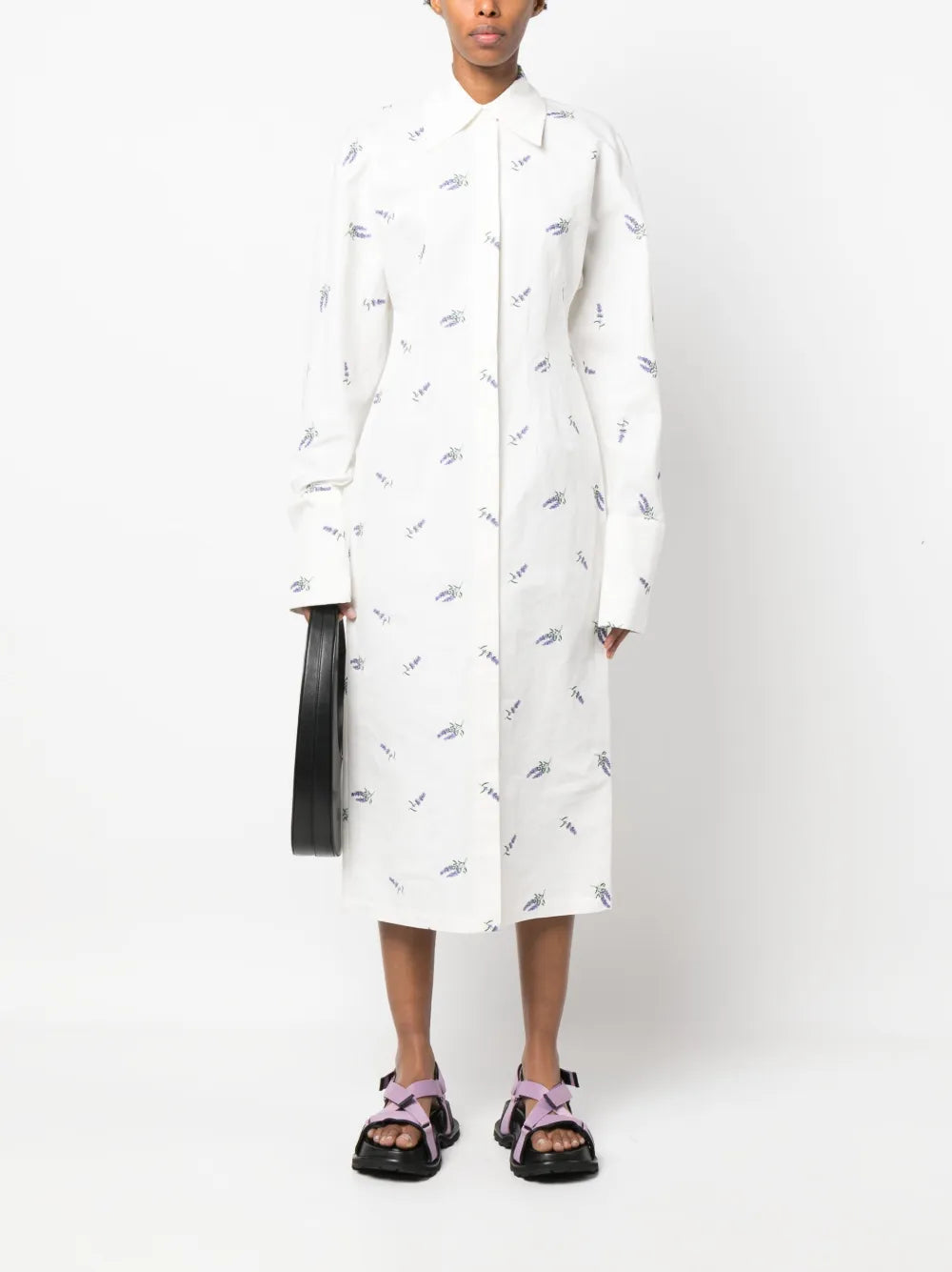 Floral-Print Shirt Dress
