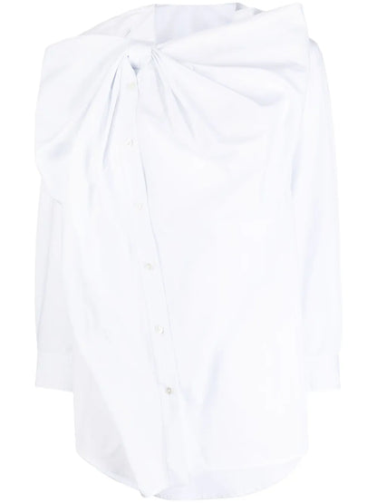 Bow-Detail Long-Sleeve Shirt