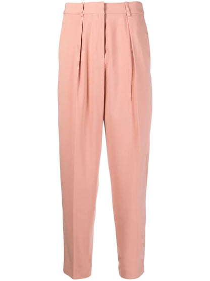 High-Waisted Tapered Trousers