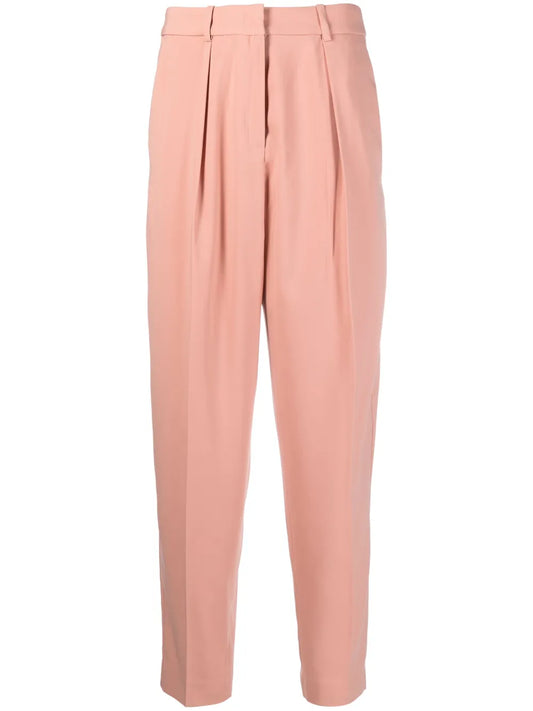 High-Waisted Tapered Trousers