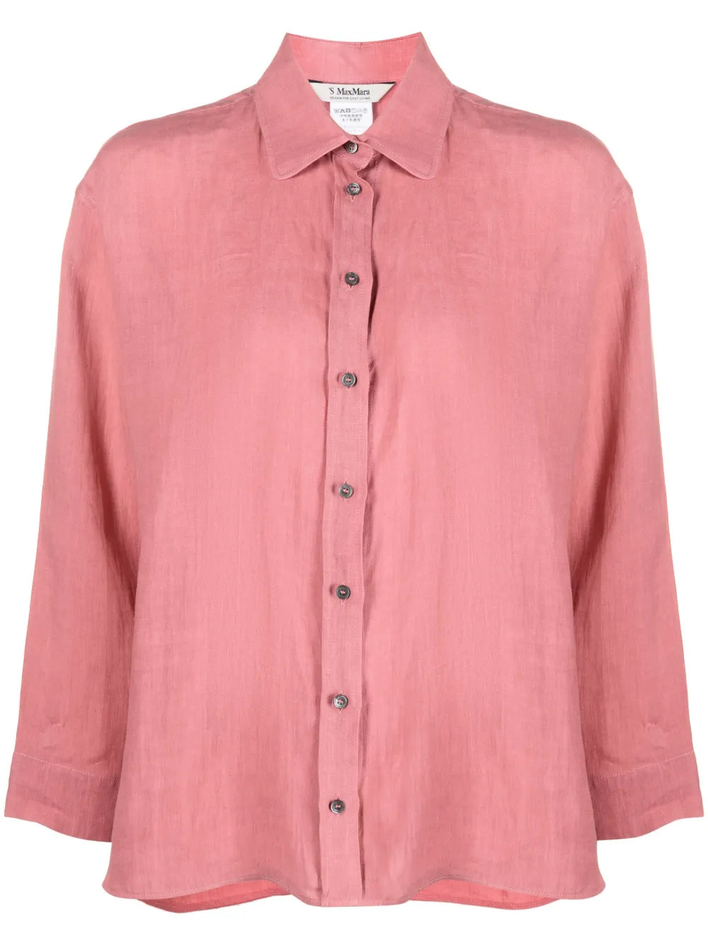 Long-Sleeve Linen Shirt