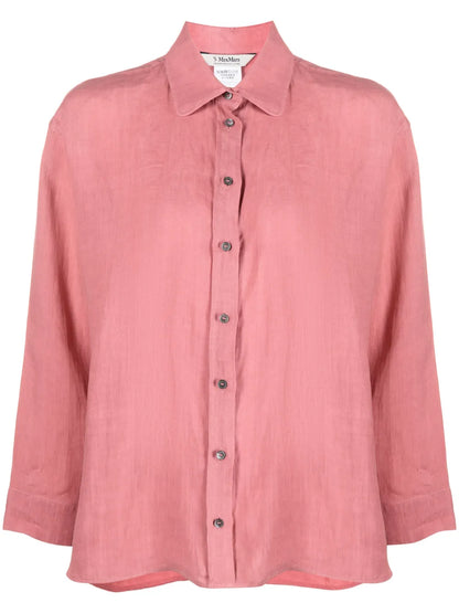 Long-Sleeve Linen Shirt