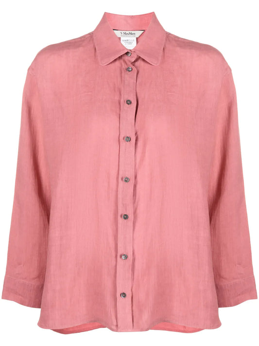 Long-Sleeve Linen Shirt