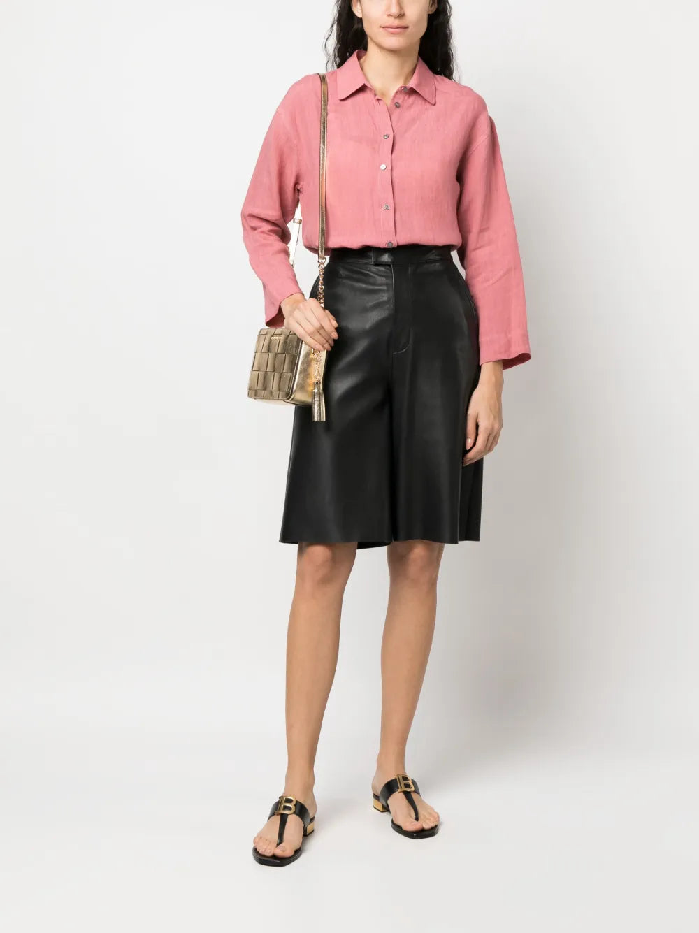 Long-Sleeve Linen Shirt
