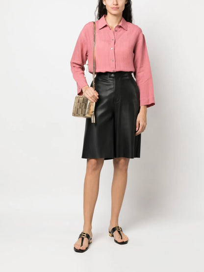 Long-Sleeve Linen Shirt