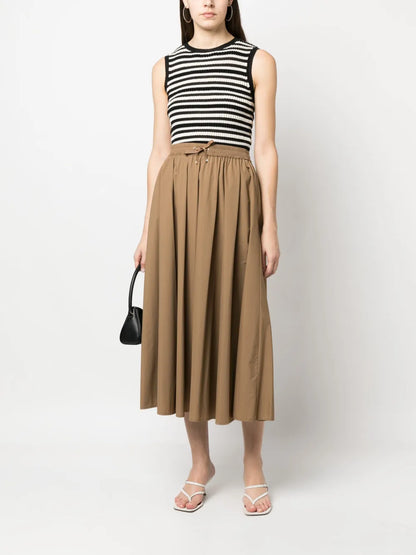 Mid-Length Flared Skirt