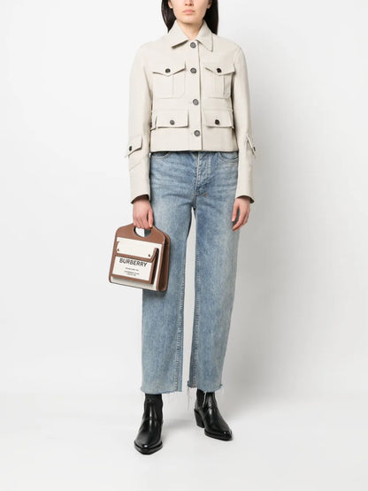 Multi-Pocket Cropped Jacket