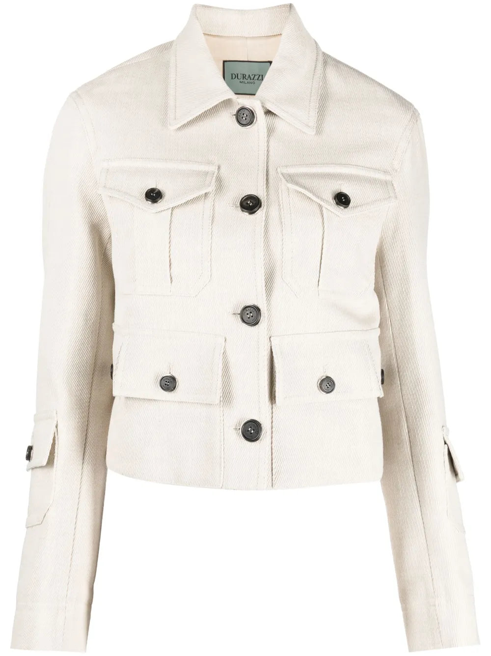 Multi-Pocket Cropped Jacket