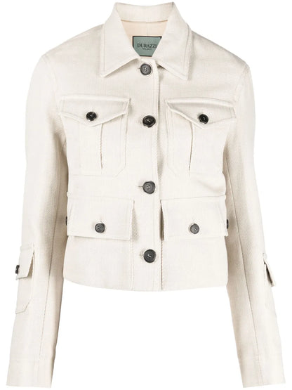 Multi-Pocket Cropped Jacket