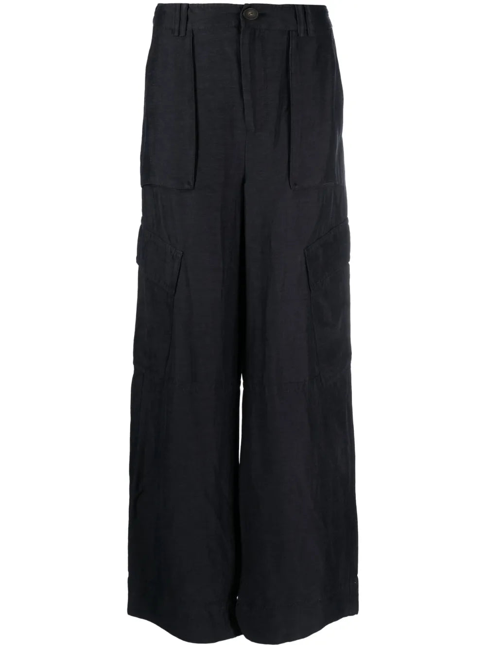 Wide-Leg Linen Trousers