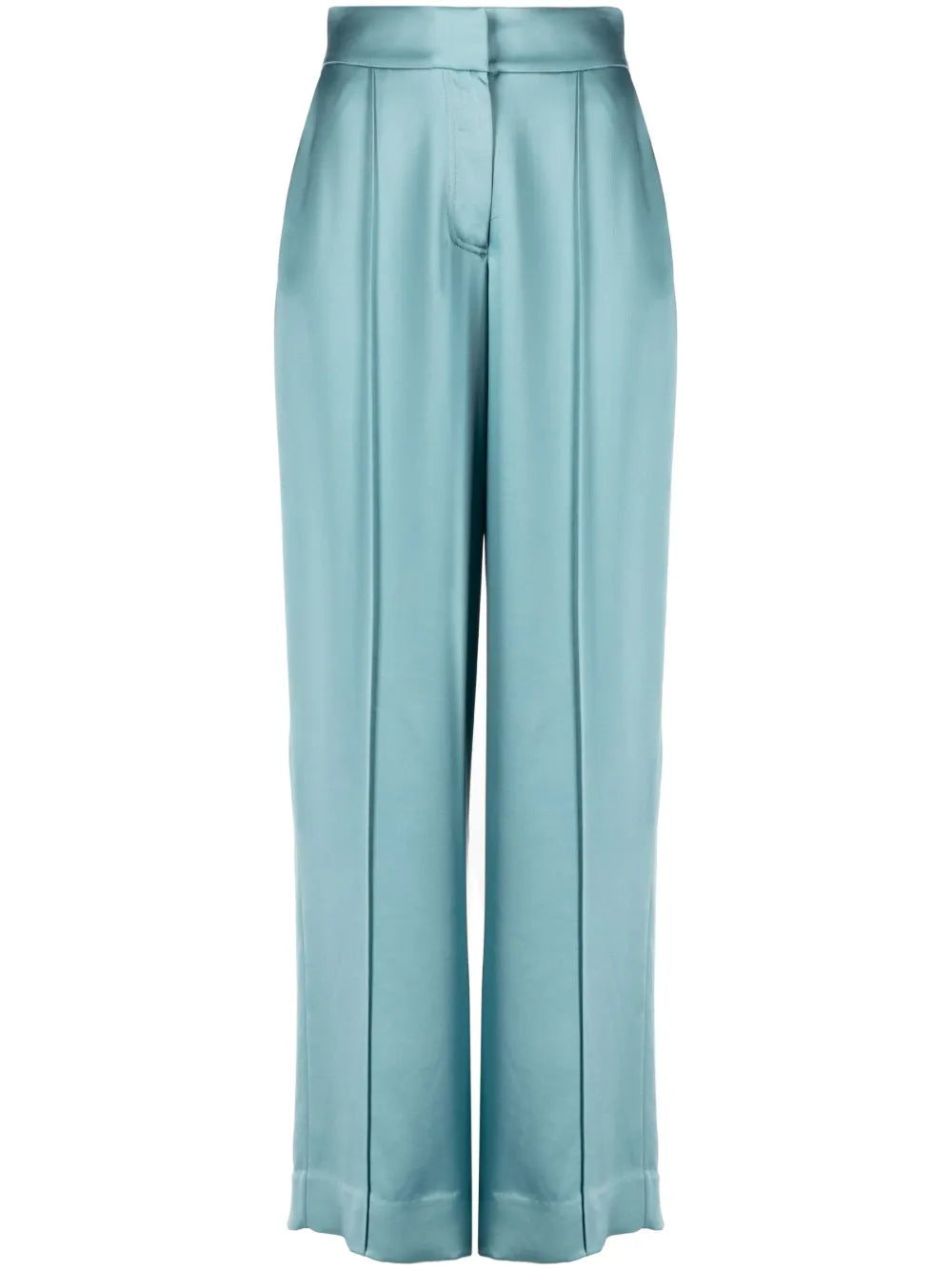 Kyra Satin-Finish Straight-Leg Trousers