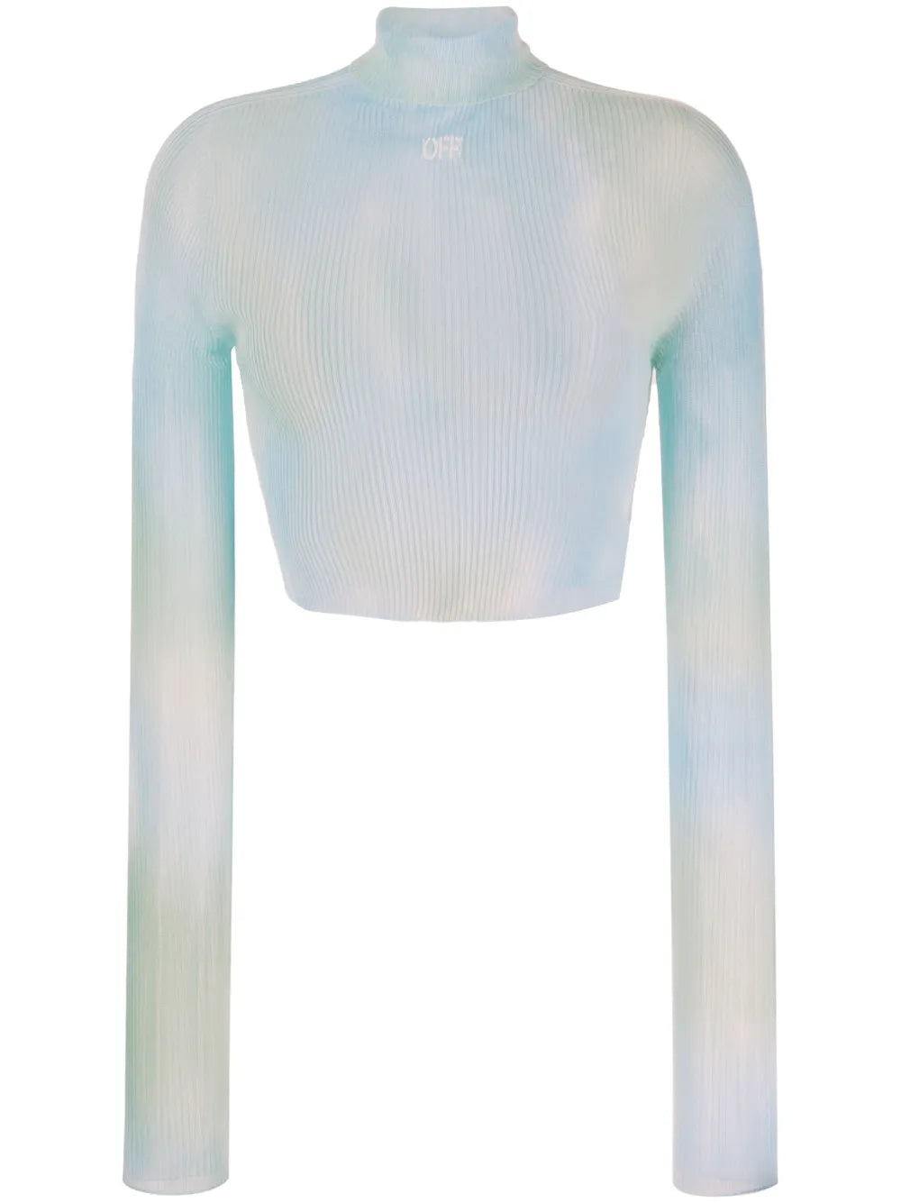 Logo-Print Tie-Dye Crop Top