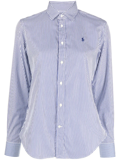 Embroidered-Logo Buttoned Shirt