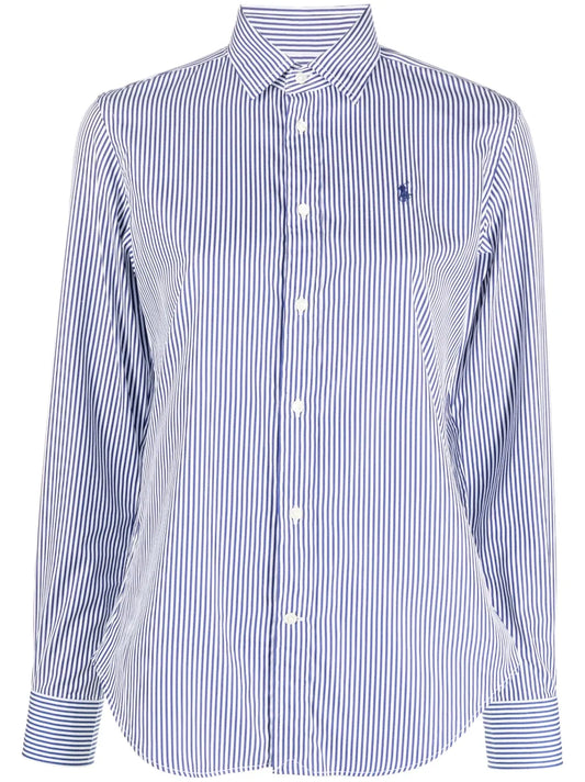 Embroidered-Logo Buttoned Shirt