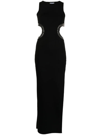 Mirrored Luna Bead-Embellished Dress