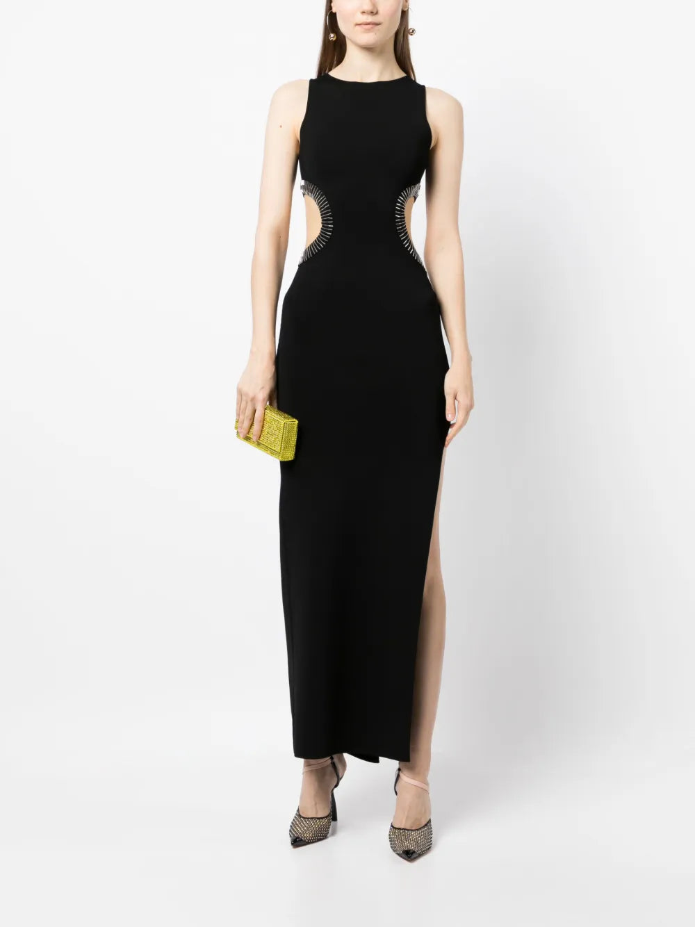 Mirrored Luna Bead-Embellished Dress