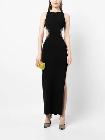 Mirrored Luna Bead-Embellished Dress