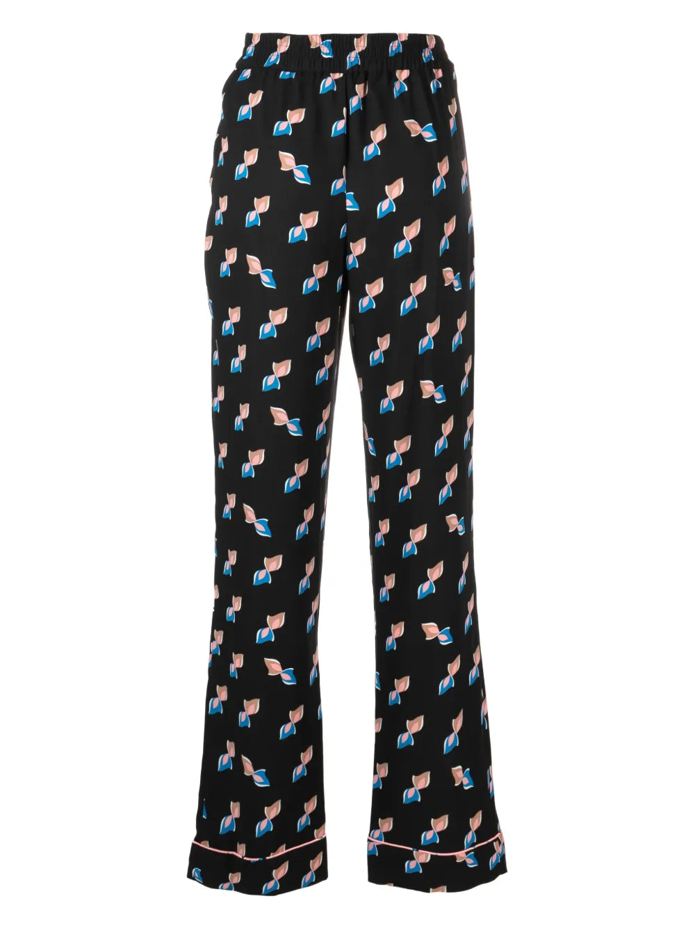 Veronica Geometric-Print Trousers