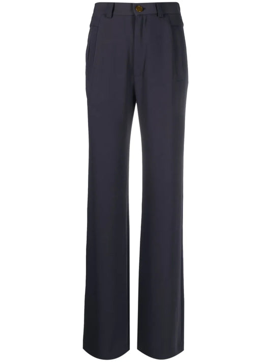 Straight-Leg Tailored Trousers