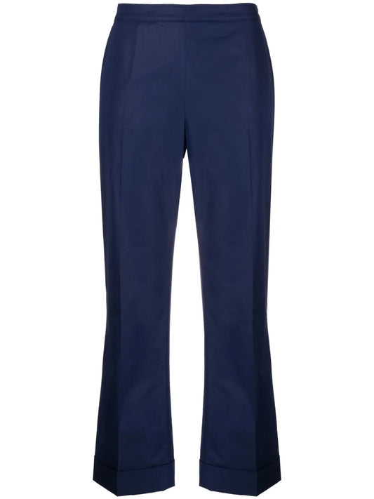 Cropped Flared Trousers