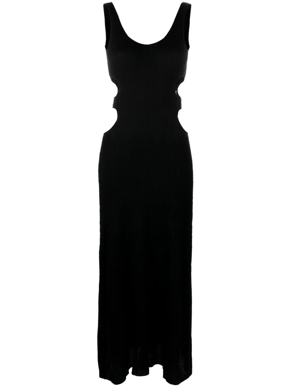 Crinkled-Effect Tank Maxi Dress