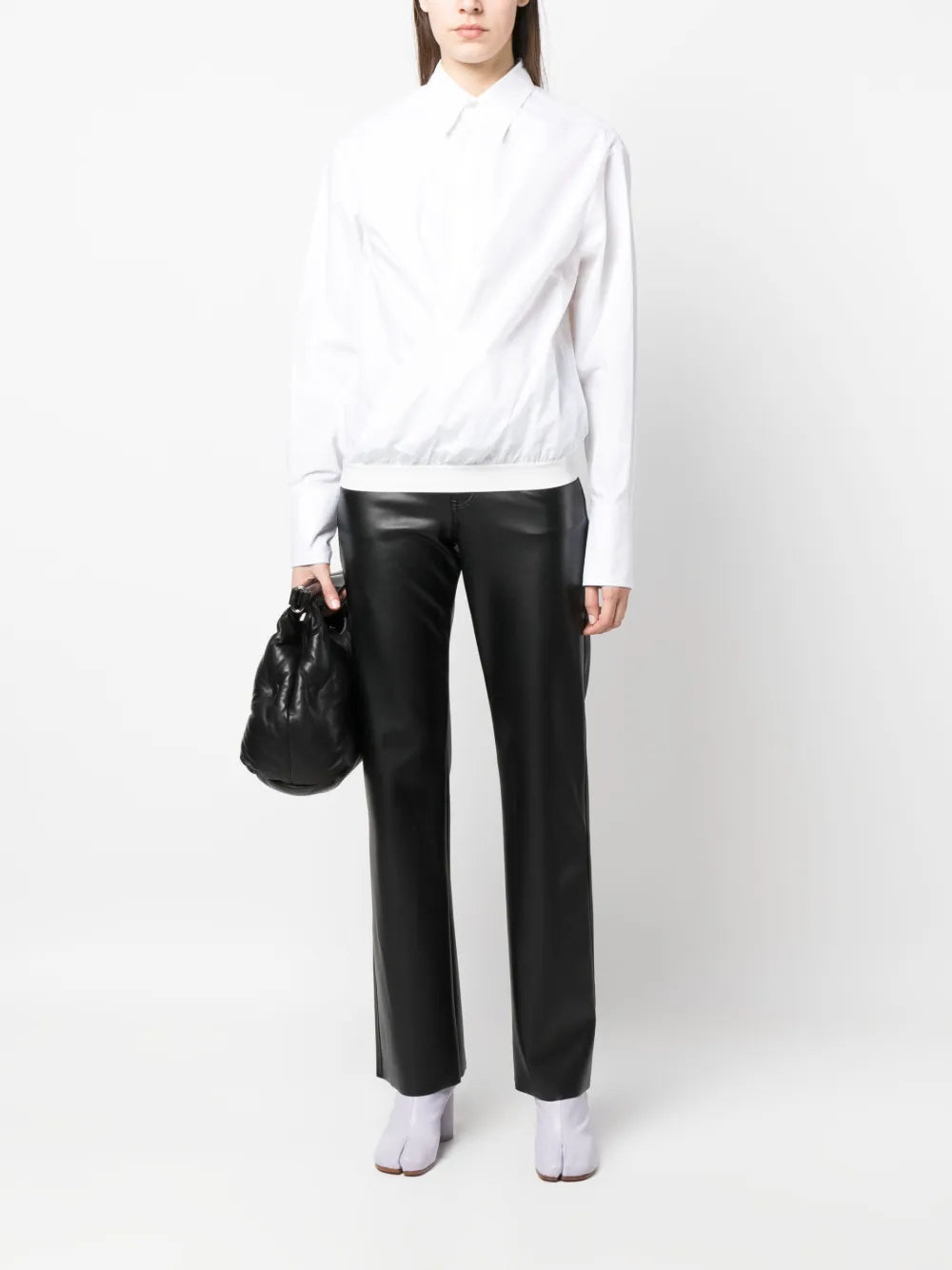 Classic-Collar Cotton Shirt