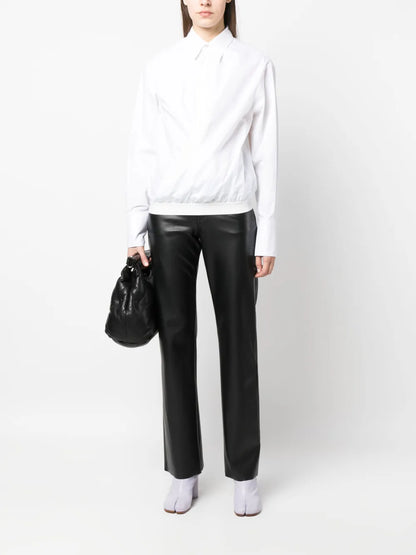 Classic-Collar Cotton Shirt