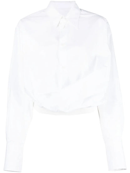 Classic-Collar Cotton Shirt