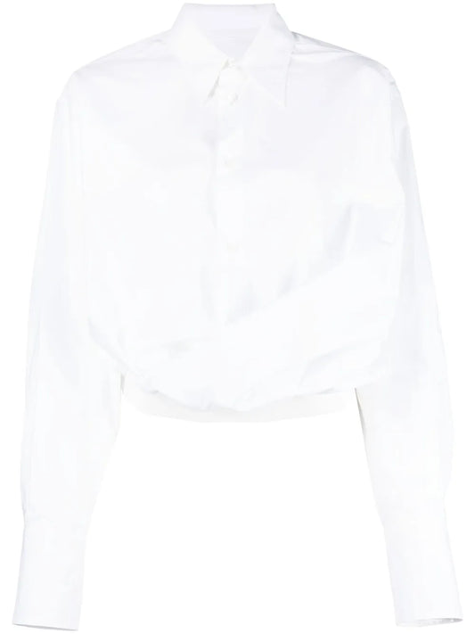 Classic-Collar Cotton Shirt