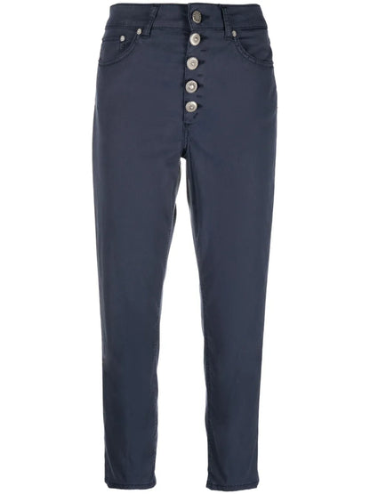 Hihg-Waisted Cropped Jeans