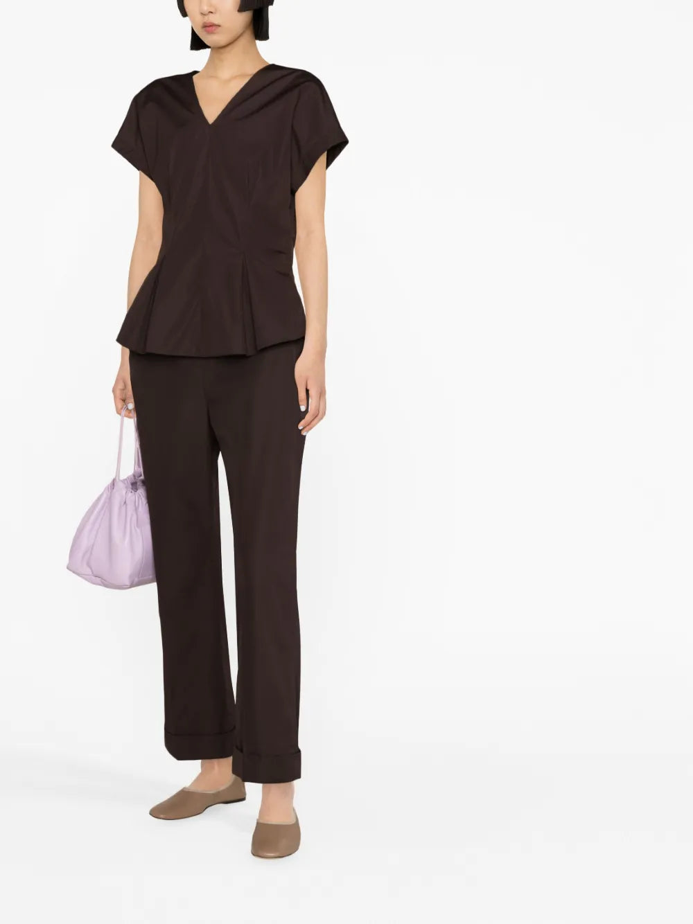 Bootcut Cropped Trousers