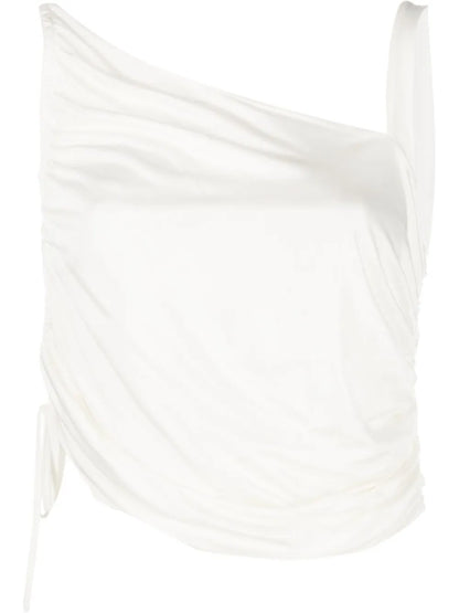 Single-Strap Gathered Tank Top